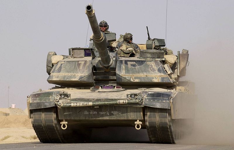 Amerikai Abrams tank Irakban